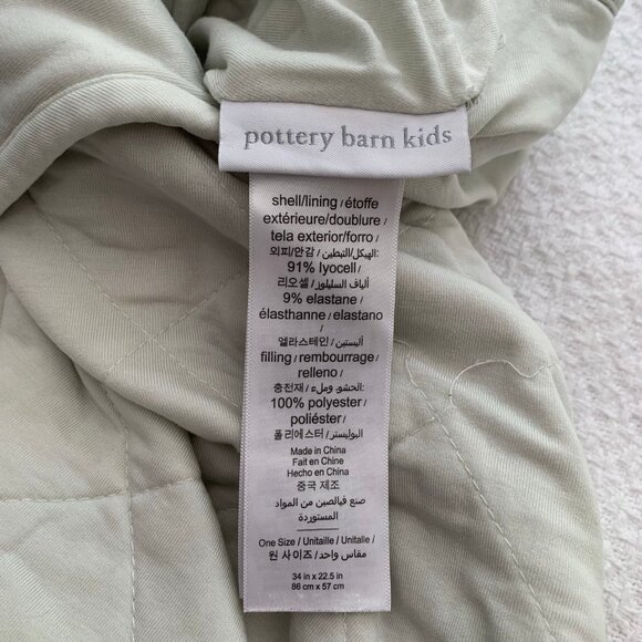 Pottery‎ Barn Kids quilted sleeveless wearable blanket sleepsack sleep sac - Picture 8 of 8